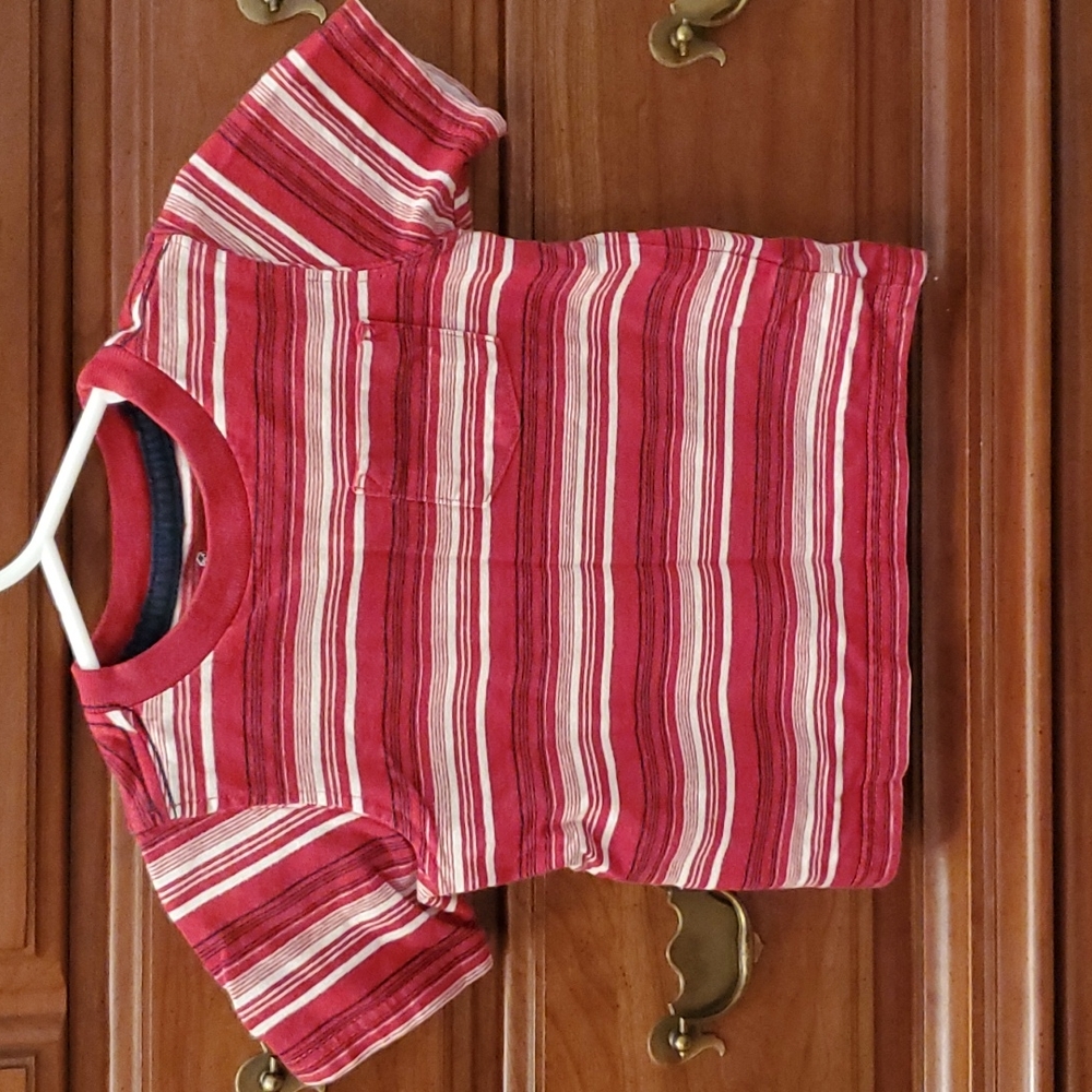 Red And White Striped Tee